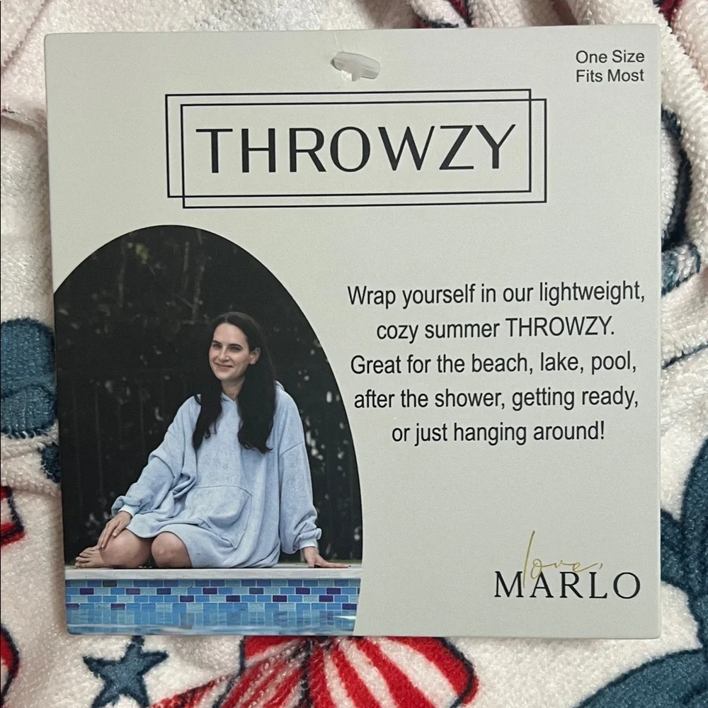 Towel Bathing Suit Cover up Throwzy Patriotic Bow Swim - Picture 3 of 7